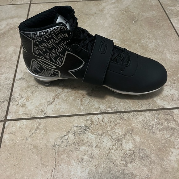 Black Under Armour C1N MC Football Cleats - Picture 5 of 7